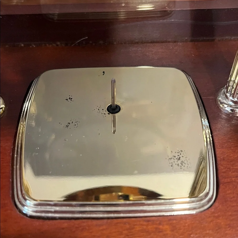 Bulova Walnut Finish Mantel Clock